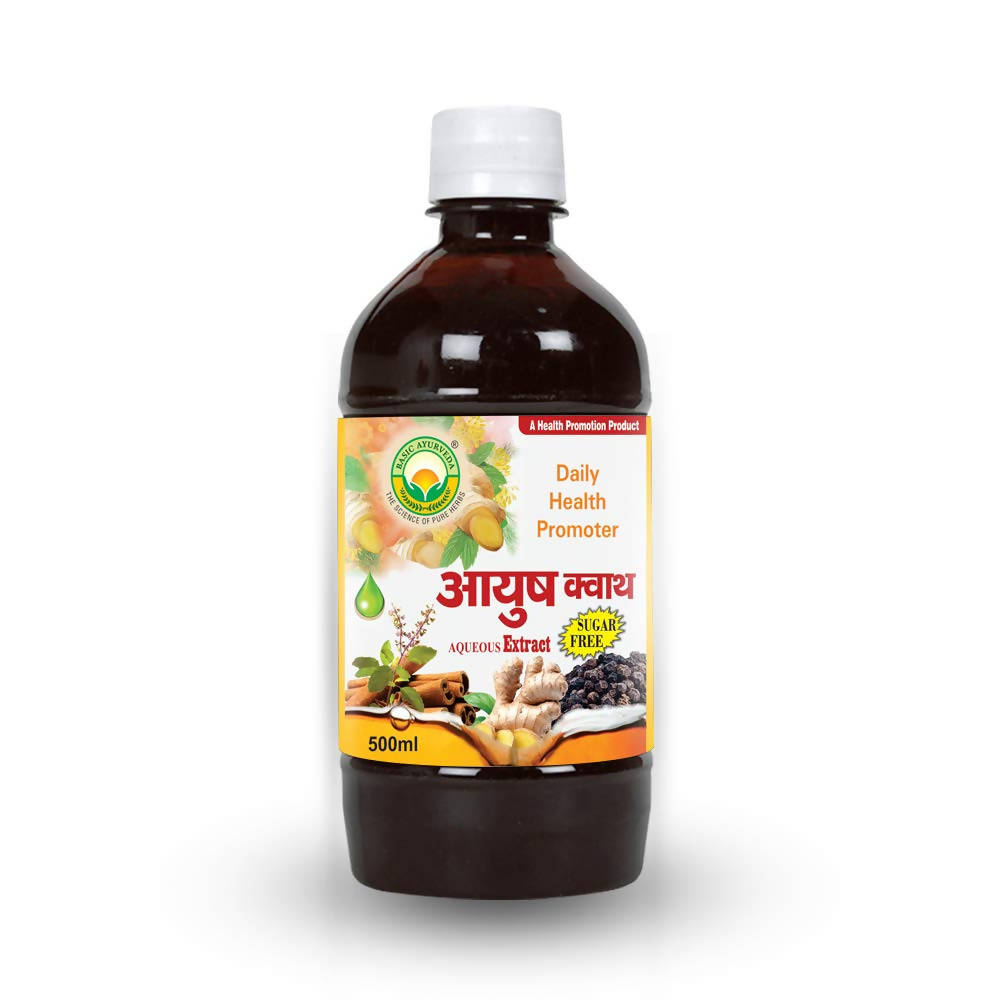 Basic Ayurveda Ayush Kwath Liquid Sugar-Free - 500 ml image 3