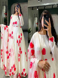Women's Georgette Long Gown Anarkali Dress With Dupatta Party Wear Dress 13-MA1 image 1