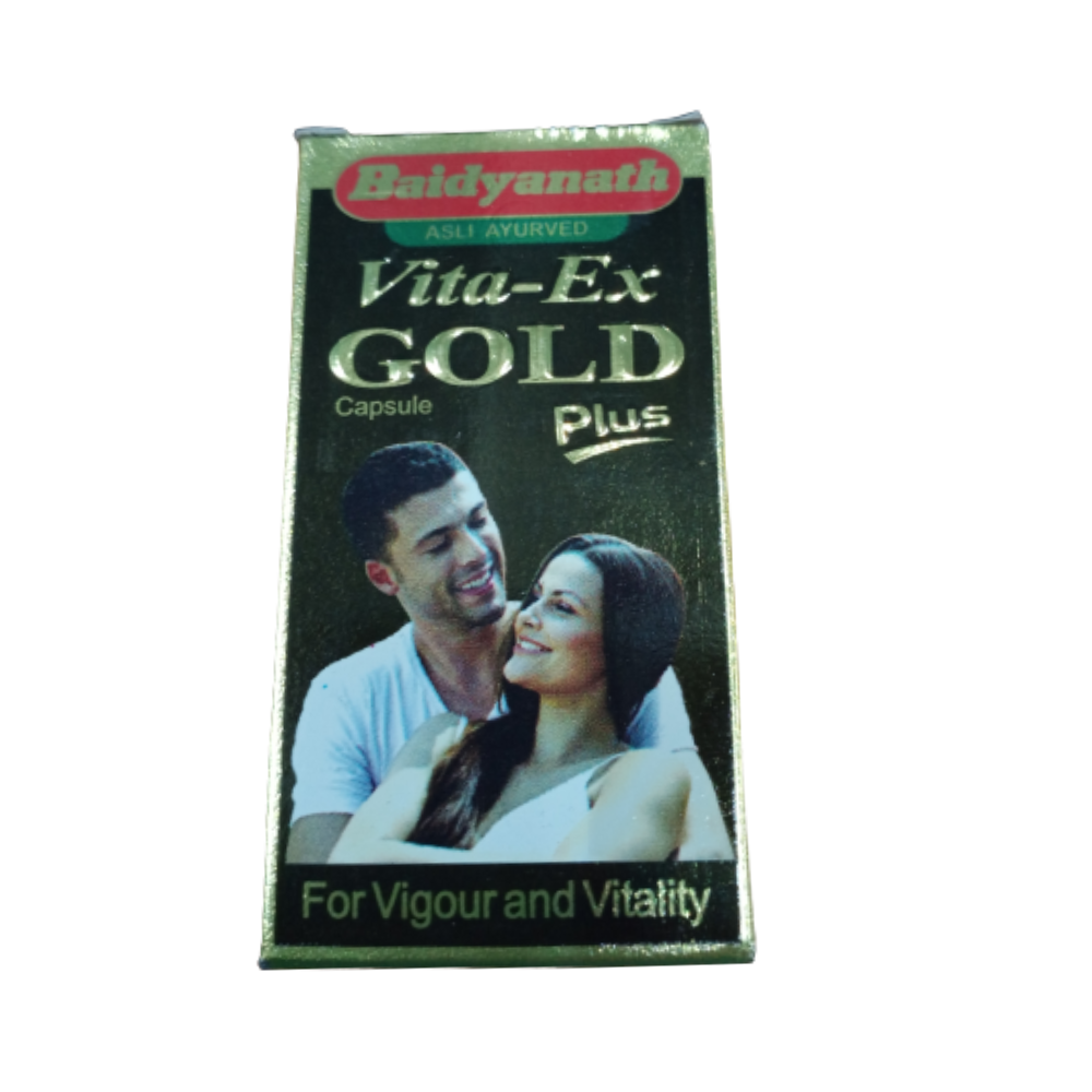 Baidyanath Vita Ex Gold Plus – Ayurvedic Energy Support Capsules (20 Caps) image 2