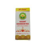 Basic Ayurveda Vasant Kusumakar Ras (With Gold) Tablets -30 Tablets image 2
