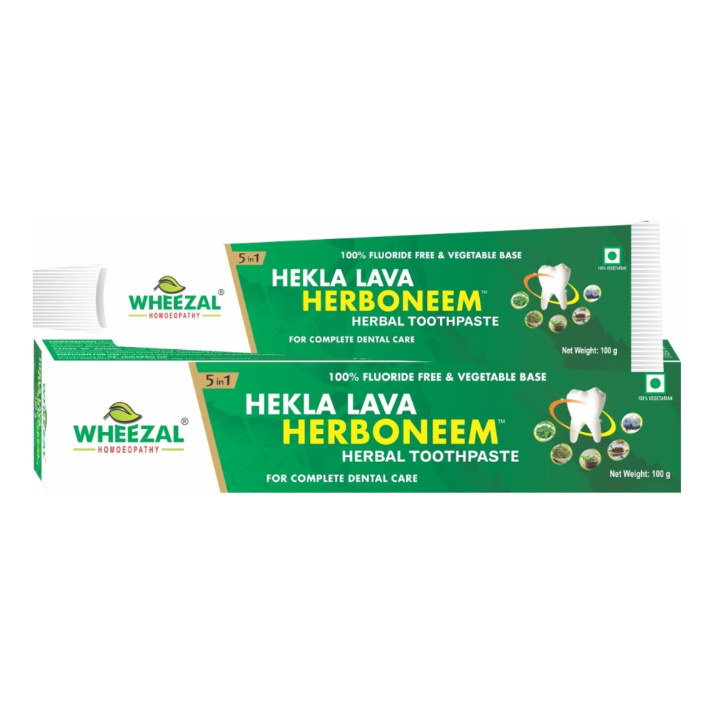 Wheezal Hekla Lava Herboneem Herbal Toothpaste -100 gm image 1