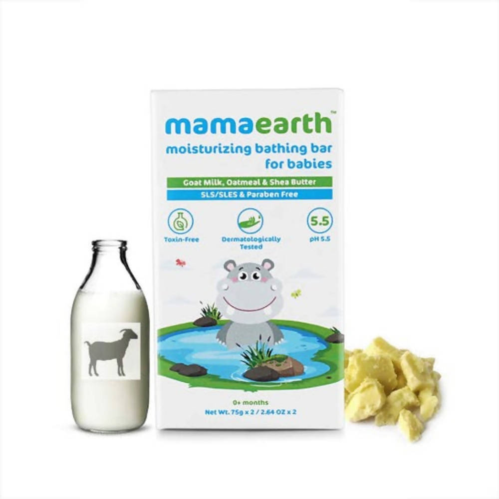 Mamaearth Moisturizing Bathing Bar Soap For Babies Pack of 2 image 3