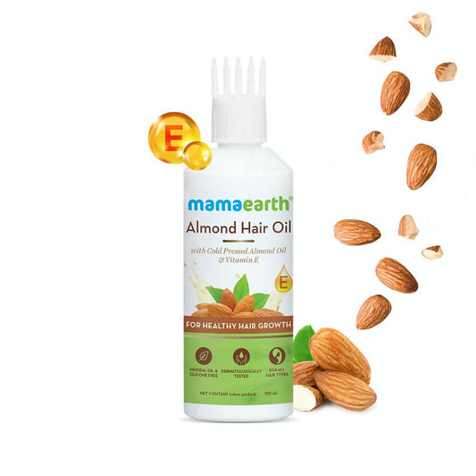 Mamaearth Almond Hair Oil -150 ml image 1