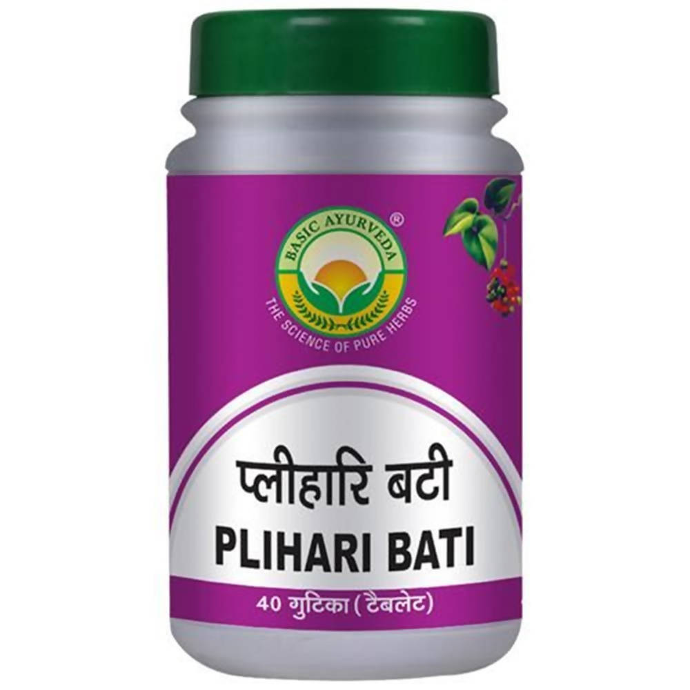 Basic Ayurveda Plihari Bati - 40 Tablets image 1