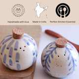 Vintage Blue Salt n Pepper Shakers | Set Of 2 image 4