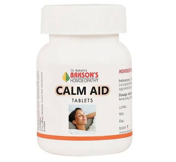 Bakson's Homeopathy Calm Aid Tablets image 1