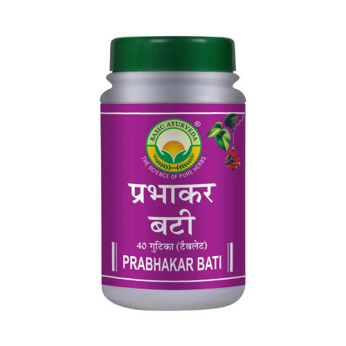 Basic Ayurveda Prabhakar Bati - 40 Tablets image 1