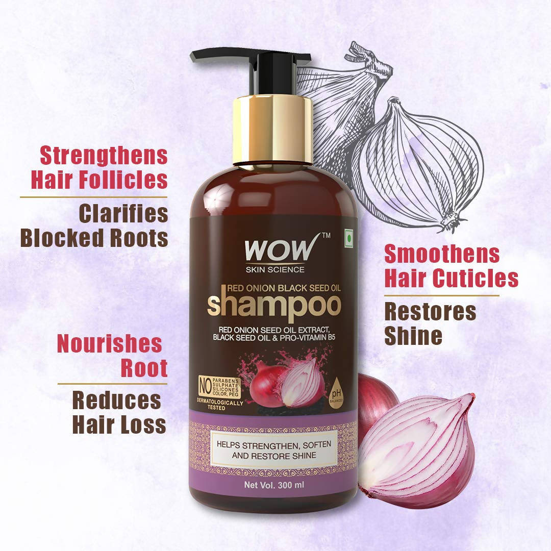 Wow Skin Science Red Onion Black Seed Oil Shampoo image 6