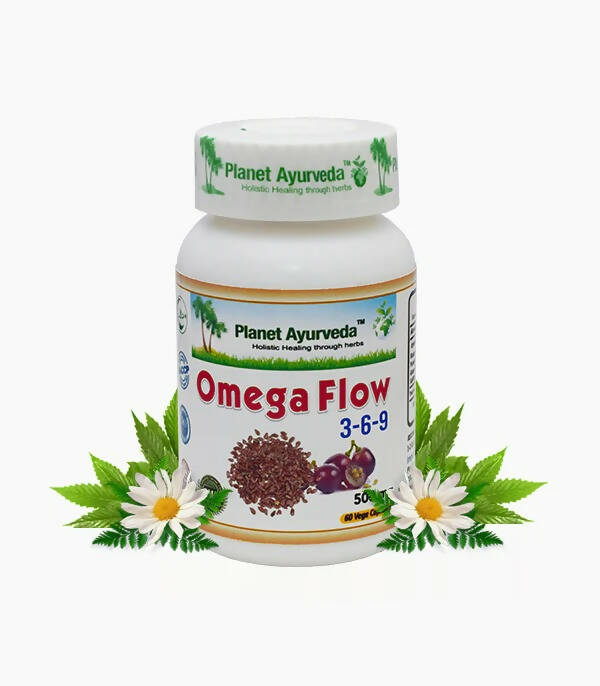 Planet Ayurveda Omega Flow 3-6-9 Capsules - 60 tabs image 1