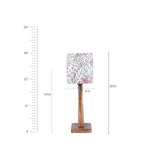 Abstract Floral Wooden Lamp image 4