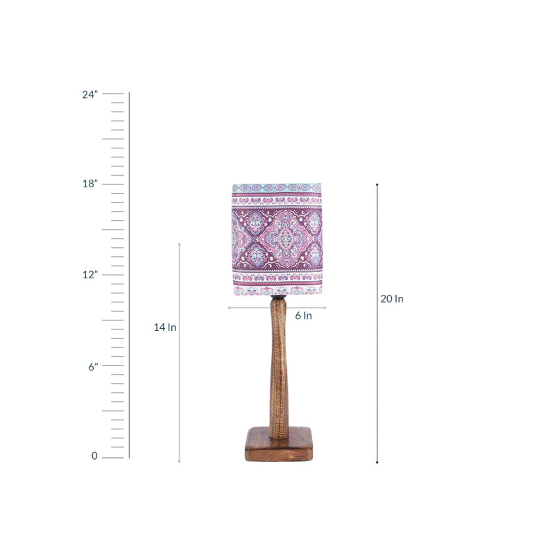 Ancient Art Wooden Lamp image 4