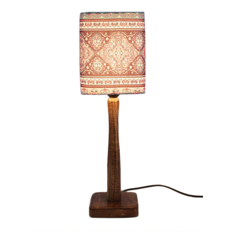 Ancient Art Wooden Lamp image 3