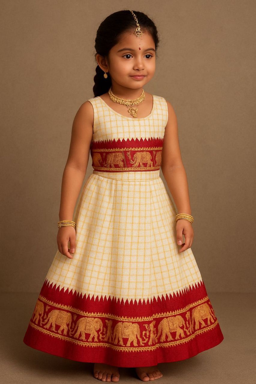 Girls & Kids Traditional Soft Silk With Pure Zari Waving Lehenga Choli image 3