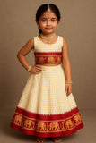 Girls & Kids Traditional Soft Silk With Pure Zari Waving Lehenga Choli image 1
