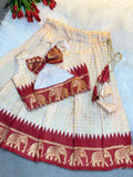 Girls & Kids Traditional Soft Silk With Pure Zari Waving Lehenga Choli image 5