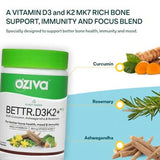 OZiva Plant Based Bettr.D3K2+ Capsules - 60 image 2