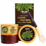 Wow Skin Science Anti-Acne Neem & Tea Tree Clay Face Mask - 200 ml image 1