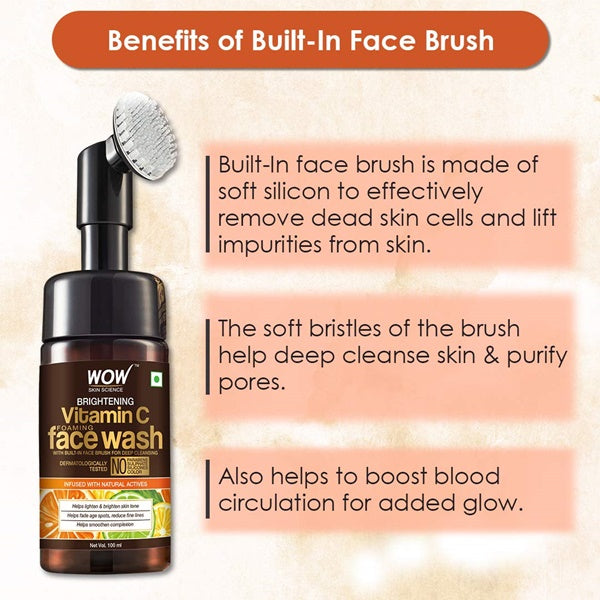 Wow Skin Science Brightening Vitamin C Foaming Face Wash image 6