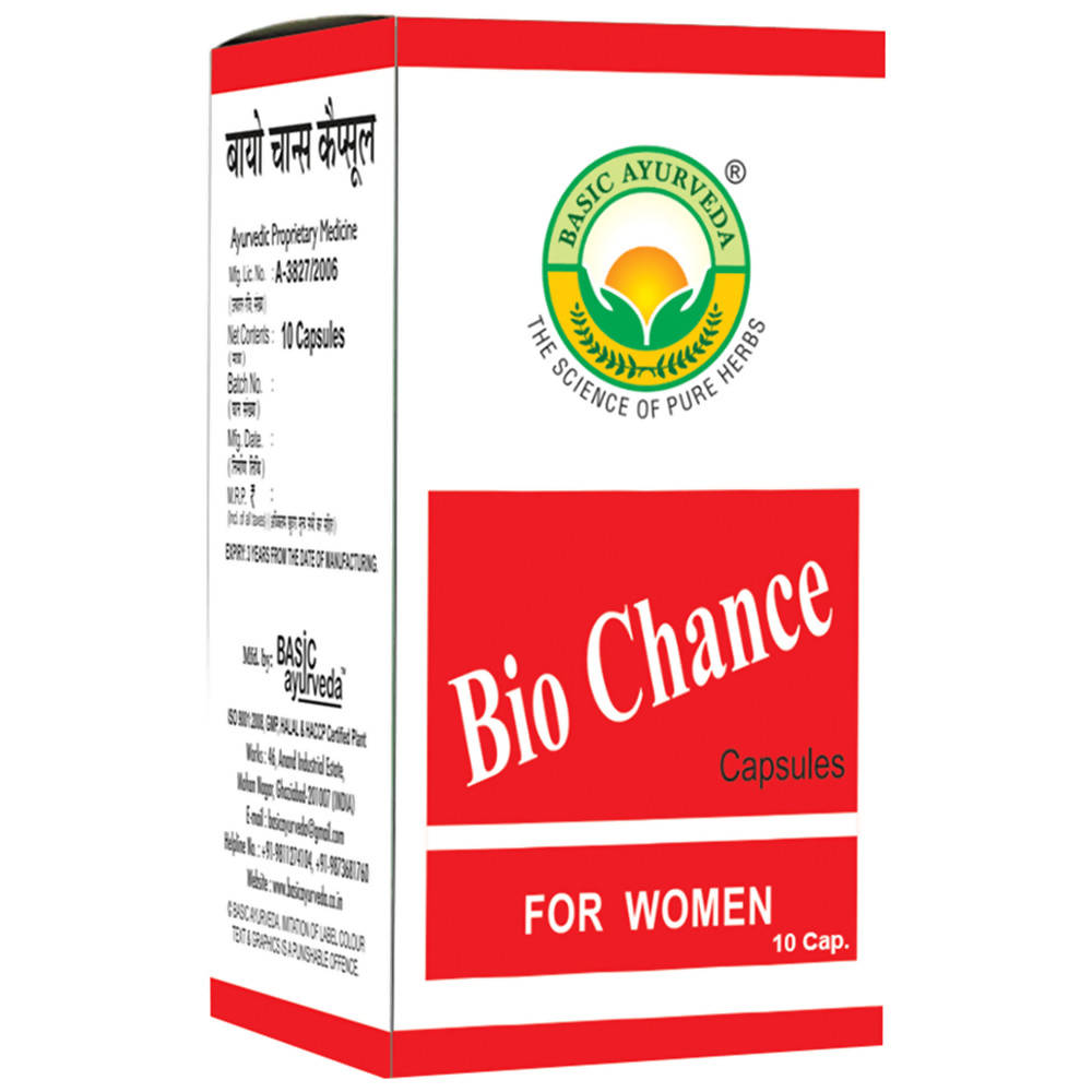 Basic Ayurveda Bio Chance Capsules For Women - 10 Capsules image 1