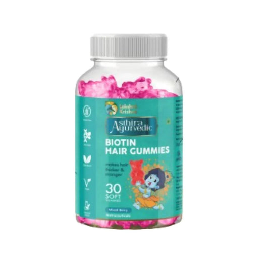Lakshmi Krishna Naturals Biotin Hair Gummies -30 Gummies image 1