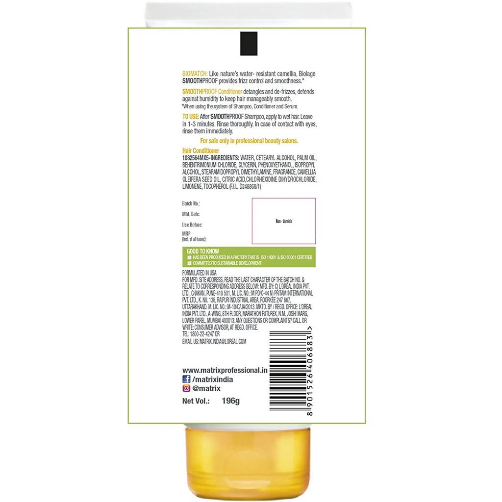 Matrix Biolage Smoothproof Camellia Conditioner image 4