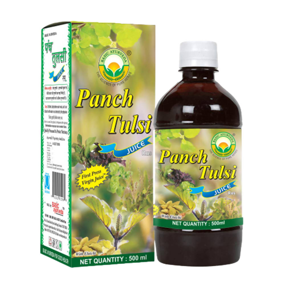 Basic Ayurveda Panch Tulsi Juice Ras - 500 ml image 1
