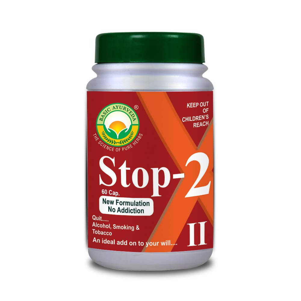 Basic Ayurveda Stop-2 Capsules - 60 Capsules image 3