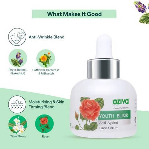 OZiva Youth Elixir Anti-Ageing Face Serum - 30 ml image 4