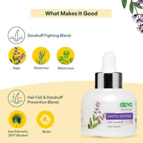 OZiva Phyto Defense Anti-Dandruff Hair Serum image 3