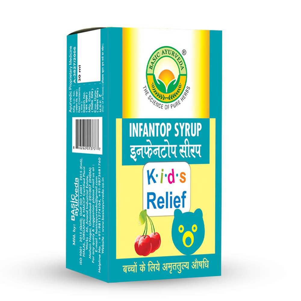 Basic Ayurveda Infantop Syrup Kids Relief - 30 ml image 4