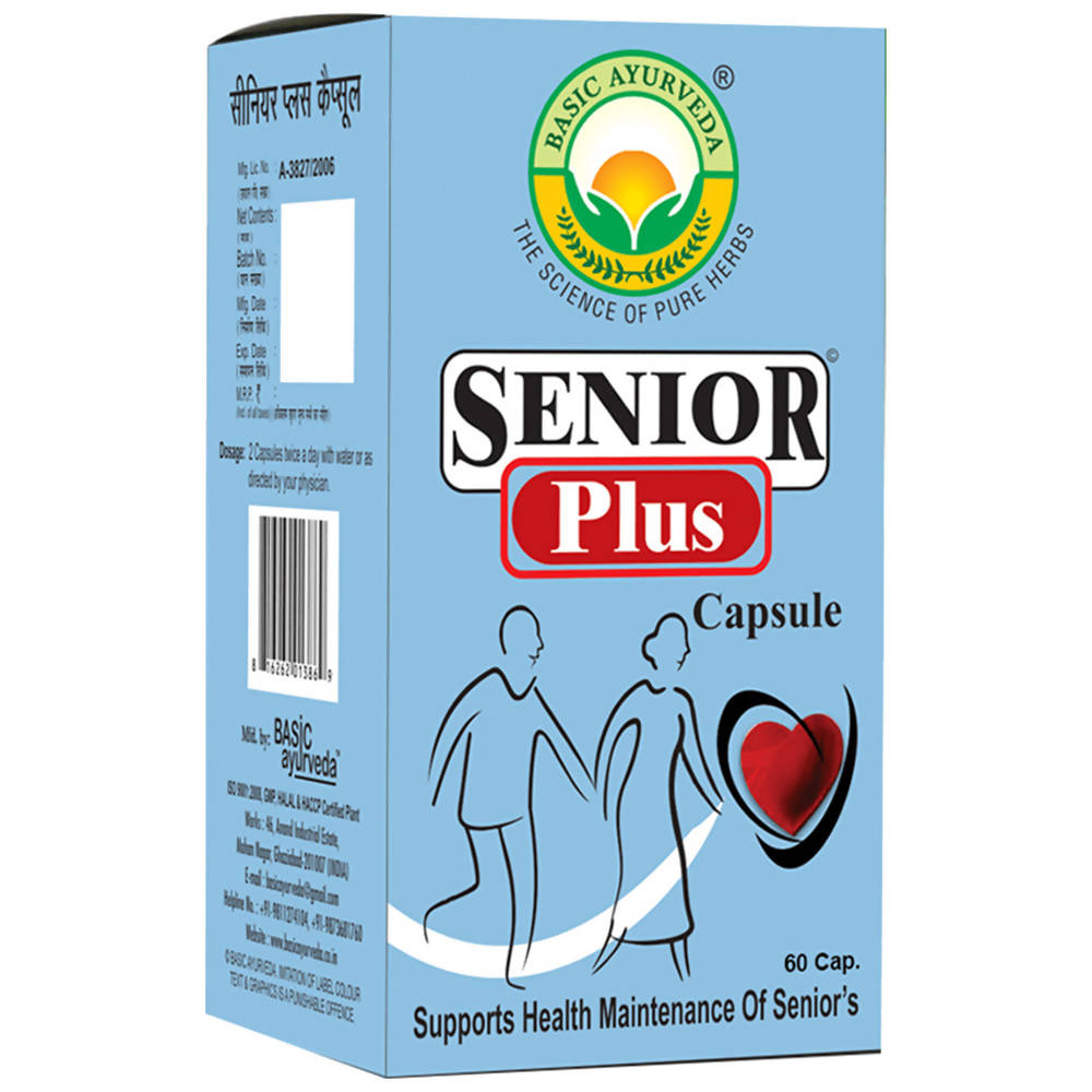 Basic Ayurveda Senior Plus Capsules - 60 Capsules image 2