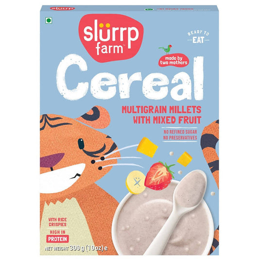 Slurrp Farm Multigrain Millets with Mixed Fruits Cereal For Kids - 300 gms image 1