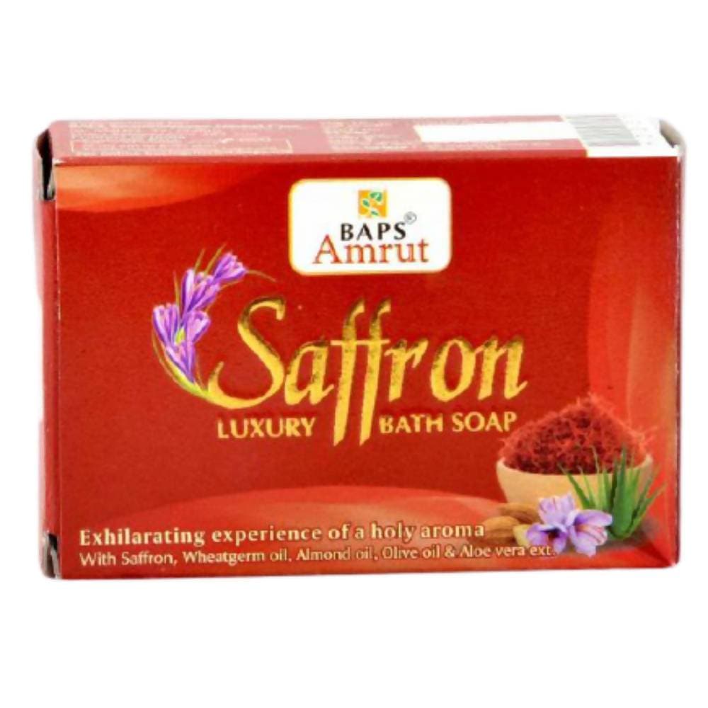 Baps Amrut Saffron Luxury Bath Soap - 100 gms image 1