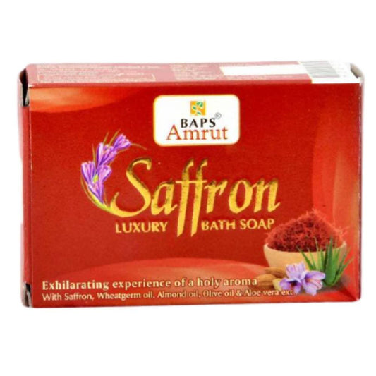 Baps Amrut Saffron Luxury Bath Soap - 100 gms image 1