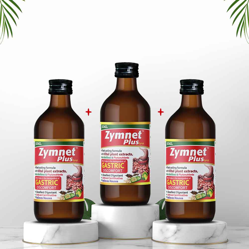 AIMIL Zymnet Plus Syrup - 200ml (Pack of 3) image 1
