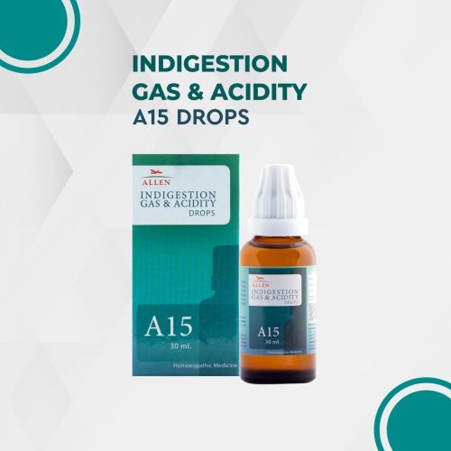 Allen Homeopathy A15 Indigestion Gas & Acidity Drops image 1