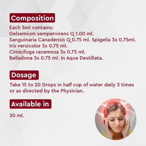Allen Homeopathy A24 Migraine & Nueralgia Drops image 3