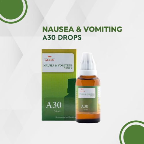 Allen Homeopathy A30 Nausea & Vomiting Drops image 1