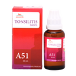 Allen Homeopathy A51 Tonsilitis Drops image 1