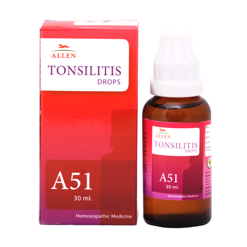 Allen Homeopathy A51 Tonsilitis Drops image 1