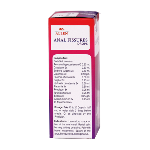 Allen Homeopathy A69 Anal Fissures Drops image 3