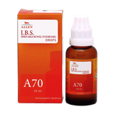 Allen Homeopathy A70 IBS (Irritable Bowel Syndrome) Drops image 1