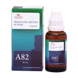 Allen Homeopathy A82 Premature Greying Of Hair Drops image 1