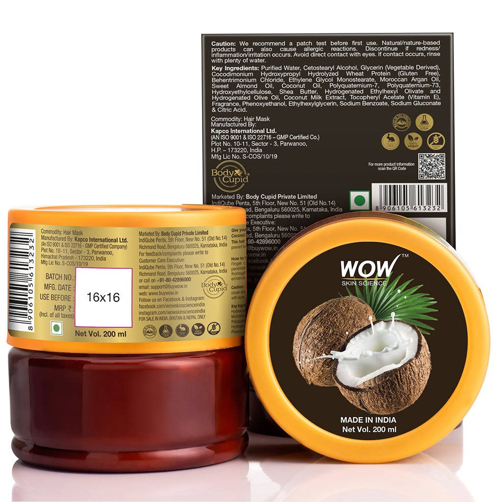Wow Skin Science Coconut Milk Hair Mask - 200 ml image 3