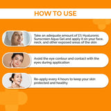 The Derma Co 1% Hyaluronic Sunscreen Aqua Gel image 3