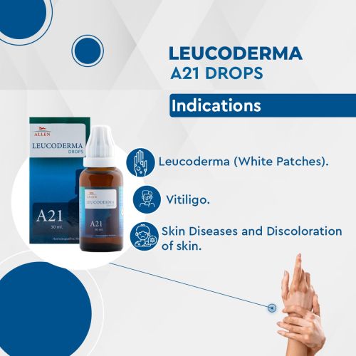 Allen Homeopathy A21 Leukoderma Drops image 2