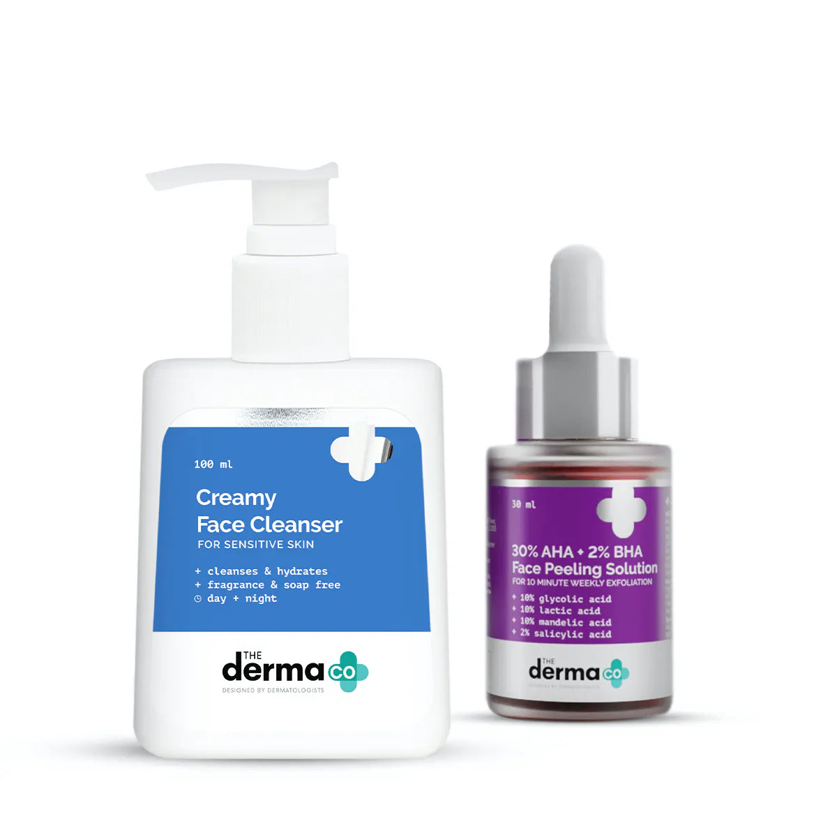 The Derma Co AHA-BHA Glow Combo - 130 gms image 1