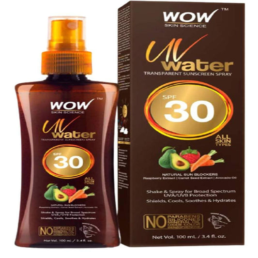 Wow Skin Science UV Water Transparent Sunscreen Spray SPF 30 - 100 ml image 1