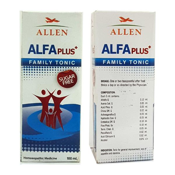 Allen Homeopathy Alfa Plus Family Tonic (Sugar Free) image 1