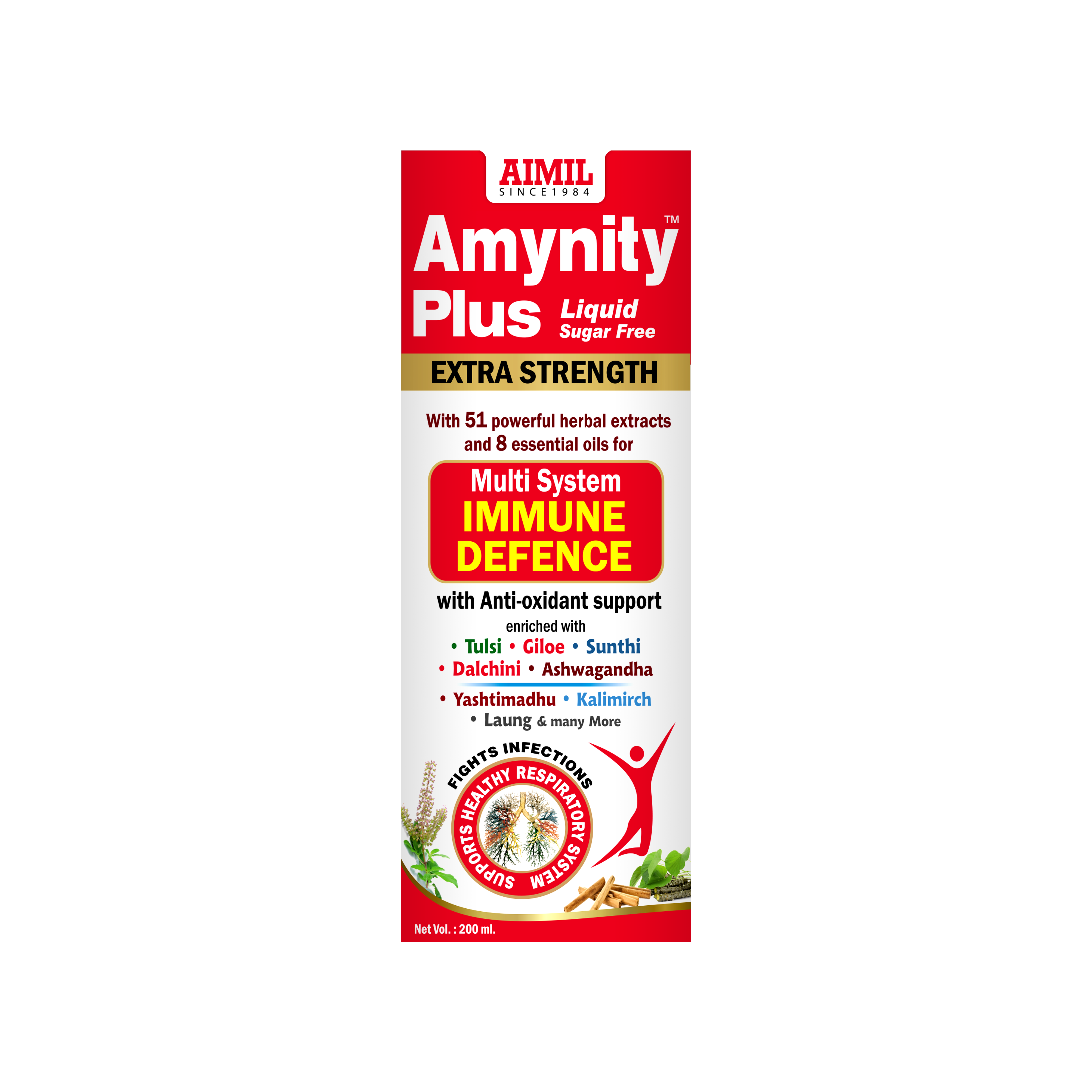 AIMIL Amynity Plus Syrup - 200 ml image 1
